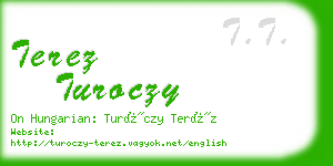 terez turoczy business card